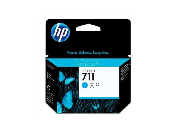 TINTA HP 711 PARA DesignJet T120/T520/T100 CIAN ORIGINAL CZ130A