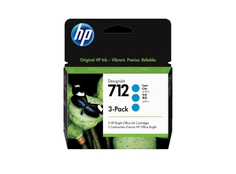 Tinta HP 712 Cian Tripack para impresoras HP Designjet T210 T230 T250 T630 T650