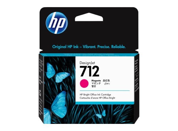 Tinta HP 712 Magenta para impresora HP DesignJet T210 T230 T250 T630 T650