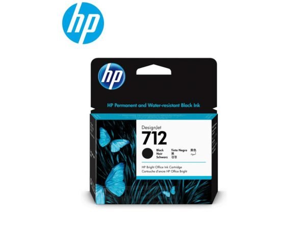 Tinta HP 712 Negro para impresoras HP Designjet T210 T230 T250 T630 T650