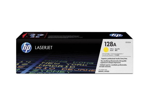 TONER HP 128A (CE322A) AMARILLO impr: Laserjet CM1410/CM1415 [ORIGINAL]