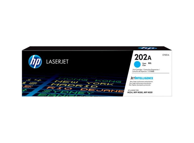 Toner HP 202A Cian Para M254 M280 M281