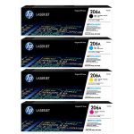 TONER HP 206A (W2110A-W2111A-W2112A-W2113A) 4 colores impr: M255dw/M283fdw [ORIGINAL]