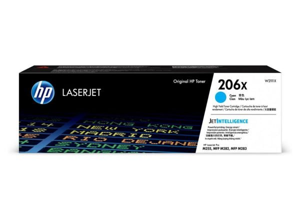 Toner HP 206X Cian Para M255 M282