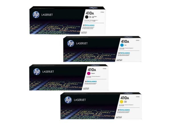 TONER HP 410A (CF410A-CF411A-CF412A-CF413A) pack 4 toner impr: M452nw/M477dn [ORIGINAL]