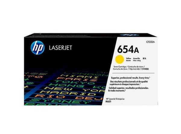 Toner HP 654A Amarillo