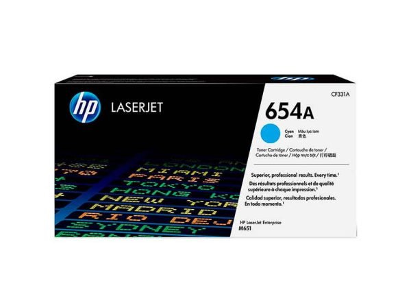 Toner HP 654A Cian
