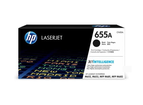 tóner HP 655A CF450A negro original