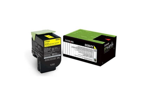 TONER LEXMARK 808HY (80C8HY0) AMARILLO PARA 410/510 IMPRESORA