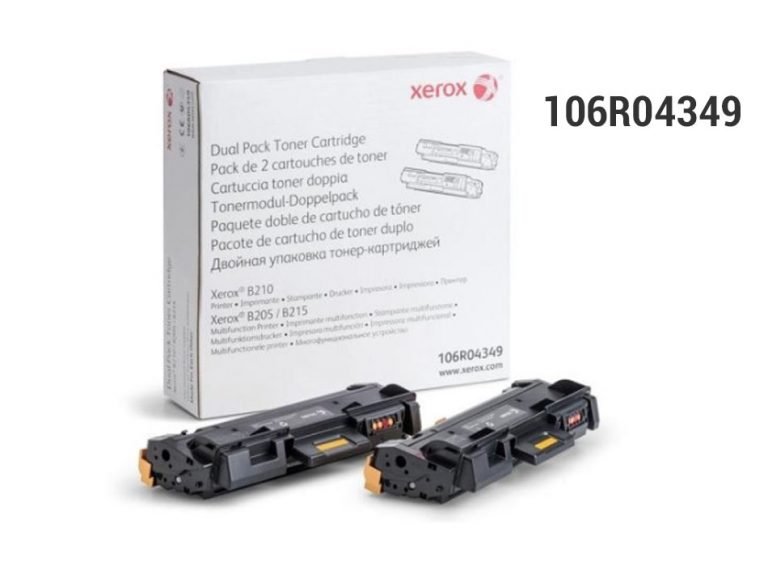 Toner Xerox 106r04349 Negro Dual Pack Para B205 B215 B210